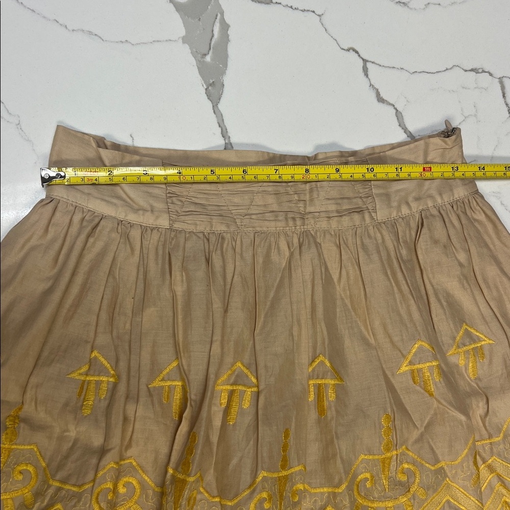 Anthropologie TINY Embroidered SUN STICHED by Dianna Agron Skirt SIZE S - Picture 6 of 7